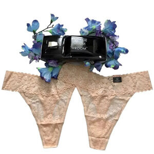 Inc International Concepts NWT 2 Beige Lace Thongs Bundle Women Various